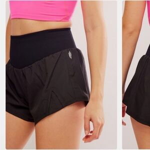 FP Movement Black High-Waisted Athletic Shorts free people EUC size large